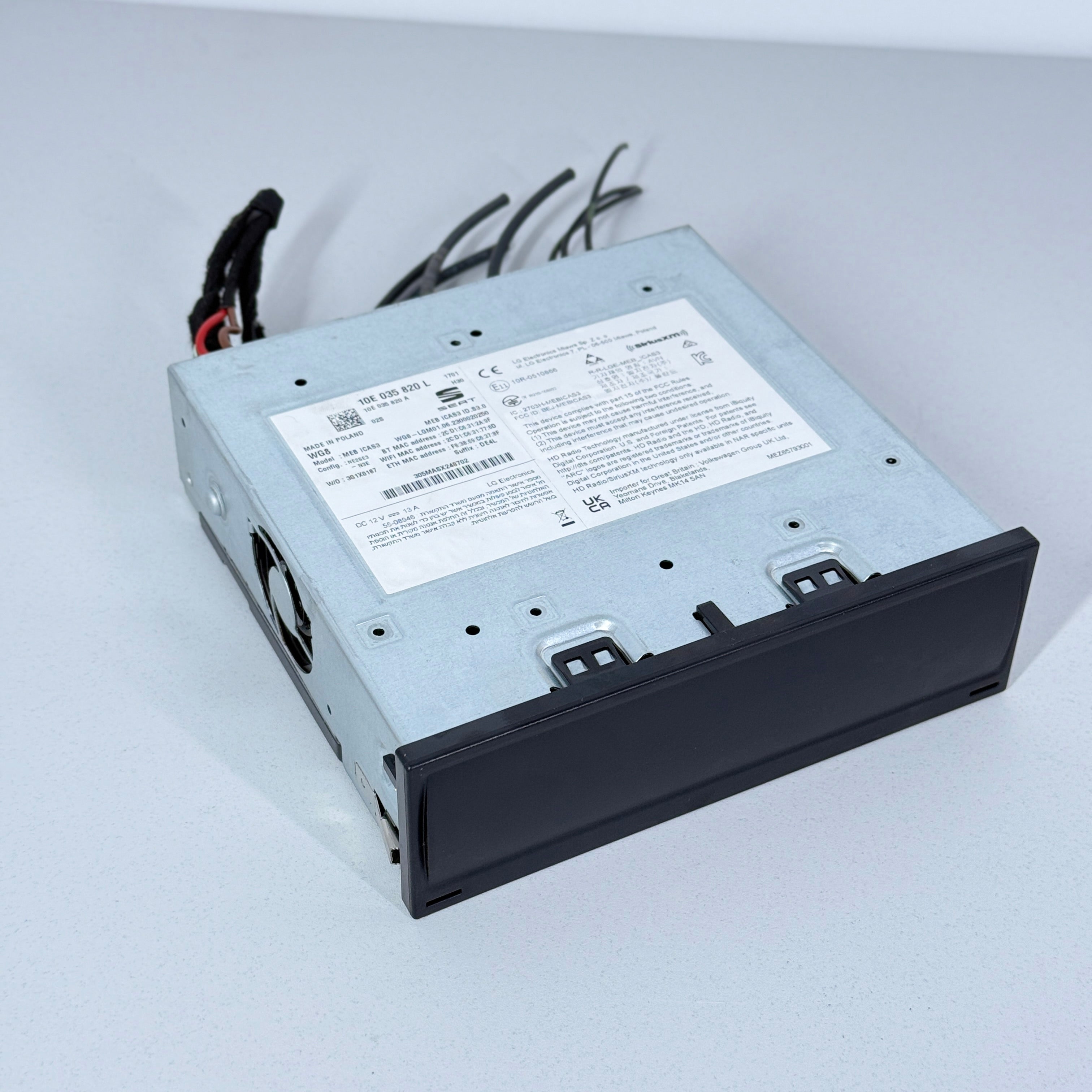 CUPRA BORN 2023 CONTROL UNIT FOR RADIO 10E035820L