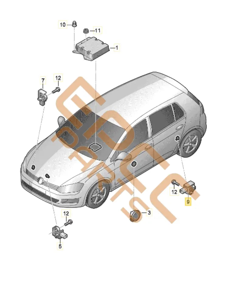 CUPRA ATECA ACCELERATOR SENSOR 3Q0959351A