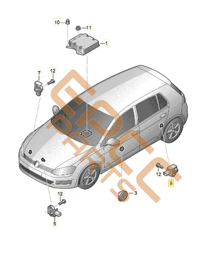 CUPRA ATECA ACCELERATOR SENSOR 3Q0959351A