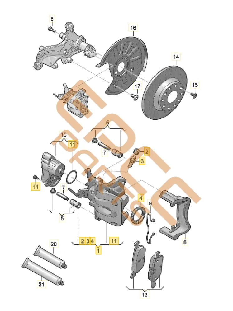 CUPRA ATECA BRAKE CALLIPER HOUSING 5Q0615424G