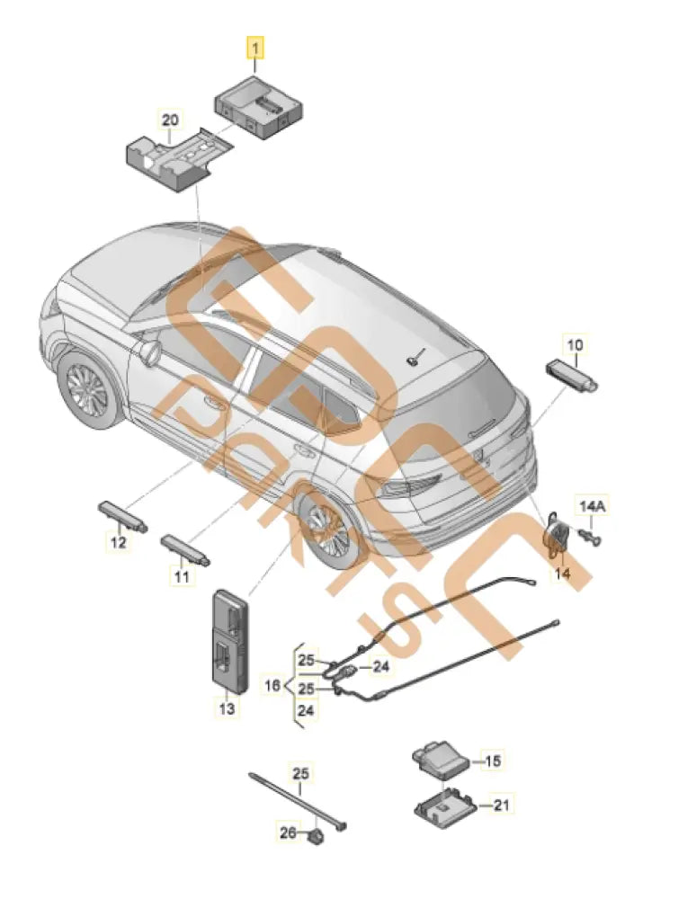 CUPRA ATECA CONTROL UNIT FOR ACCESS 3Q0959435Q