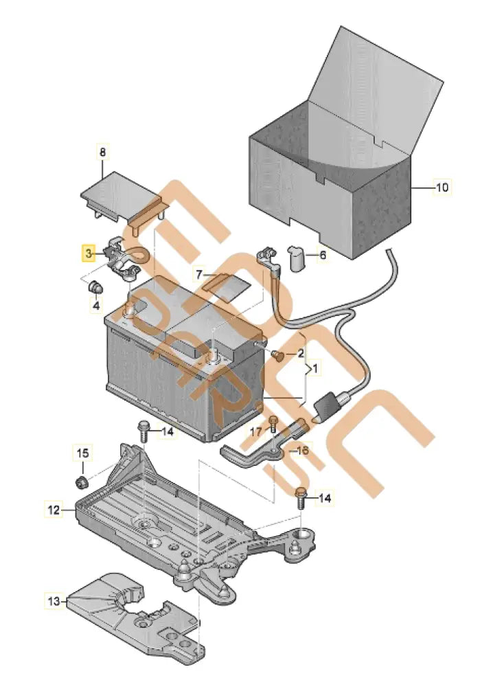 CUPRA ATECA CONTROL UNIT FOR BATTERY MONITORING 5Q0915181J