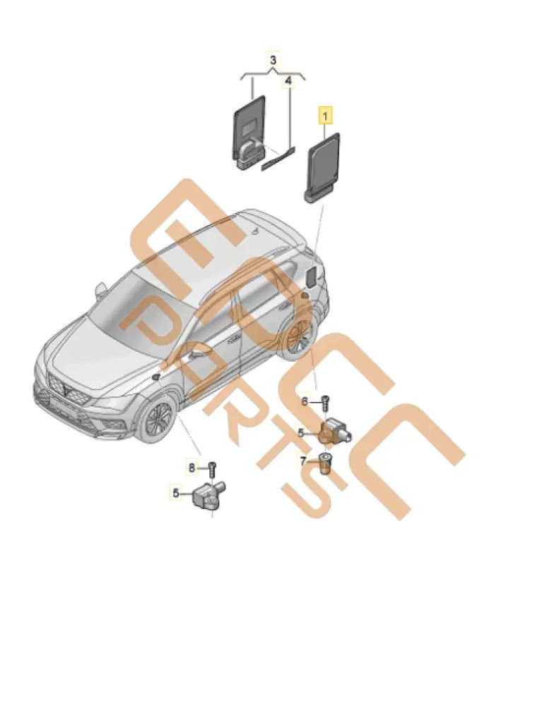 CUPRA ATECA CONTROL UNIT FOR DAMPING 5Q0907376B