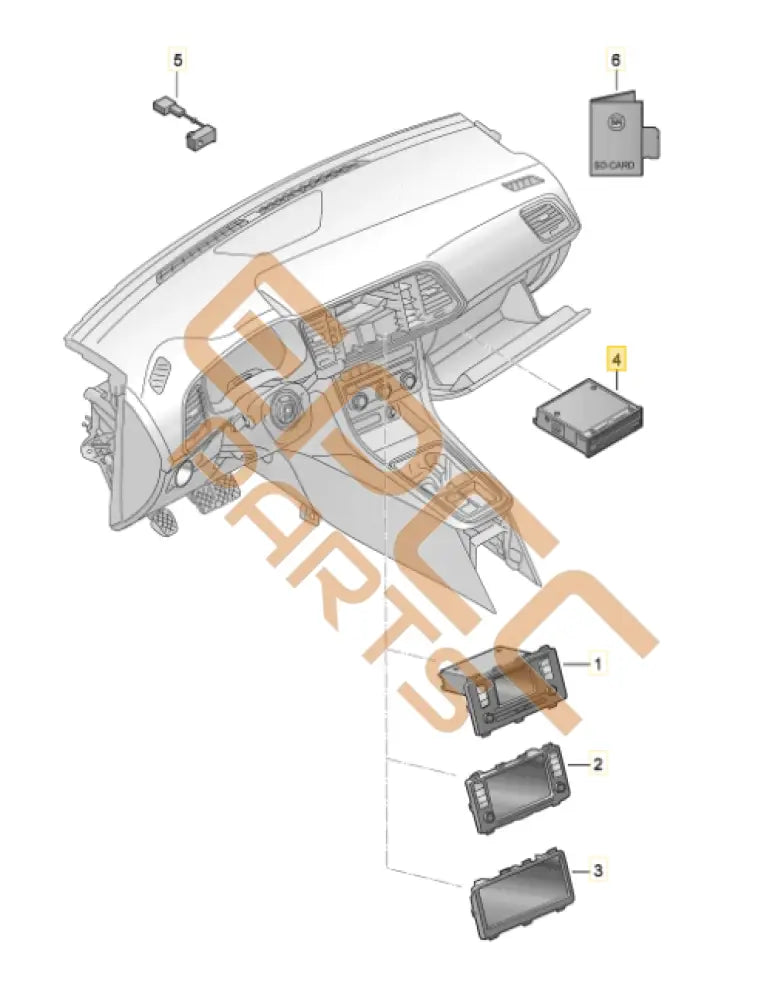 CUPRA ATECA CONTROL UNIT FOR DISPLAY 575035868E 575035868D