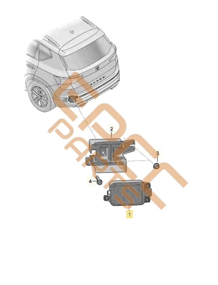 CUPRA ATECA CONTROL UNIT FOR LANE CHANGE ASSIST 2Q0907686B