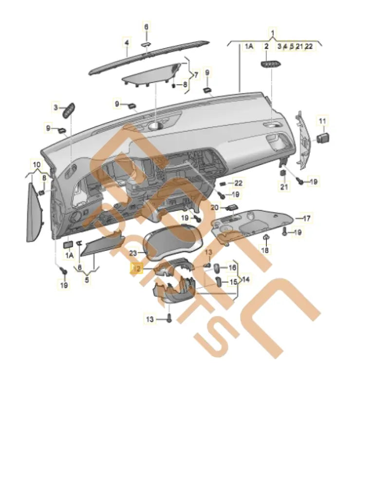 CUPRA ATECA COVER FOR STEERING COLUMN 5F0858560C