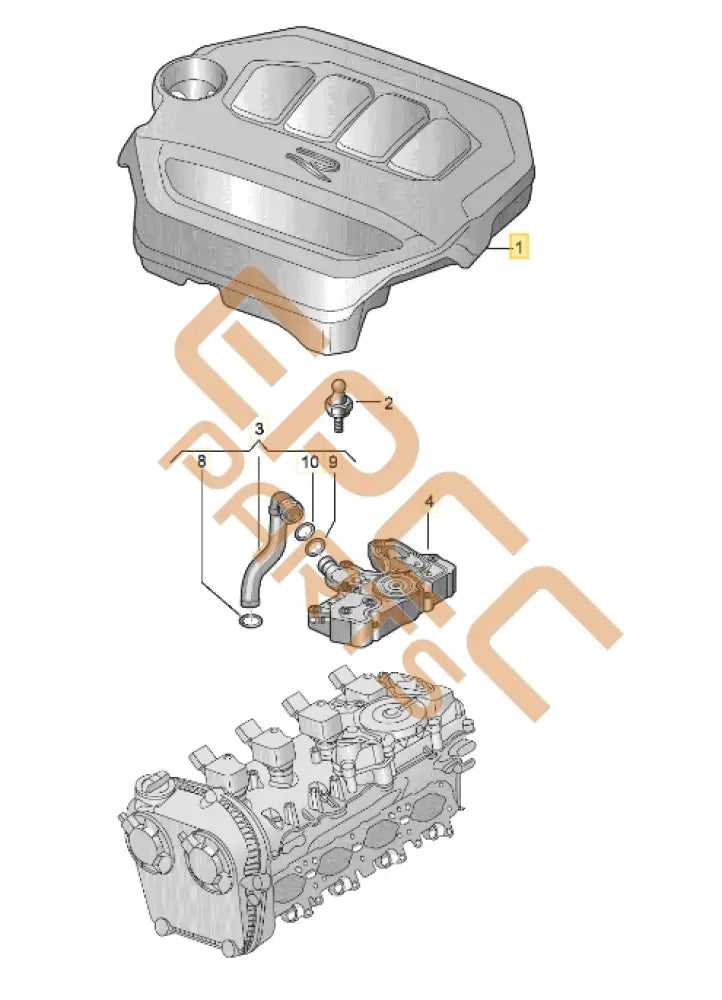 CUPRA ATECA CYLINDER COVER 06Q103925