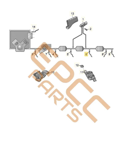 CUPRA ATECA EXHAUST GAS TEMPERATURE SENDER 06Q919519R