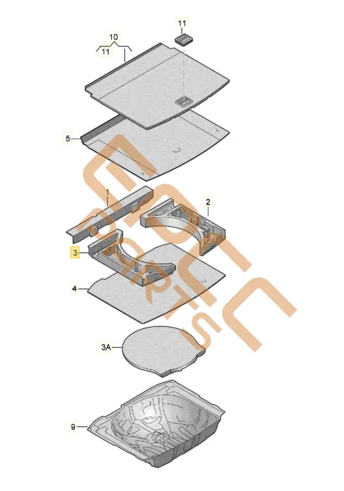 CUPRA ATECA FILLER LUGG. COMP. 575863496A 575863496K 575863495F