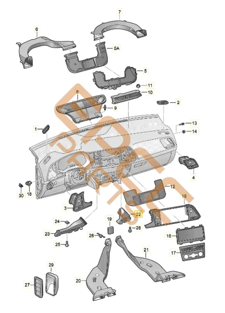 CUPRA ATECA FOOTWELL VENT 575863483