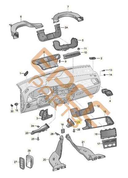 CUPRA ATECA FOOTWELL VENT 575863483