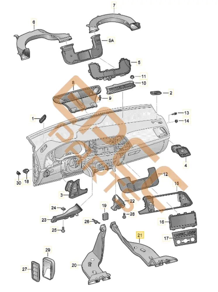 CUPRA ATECA FOOTWELL VENT 5Q0819806F