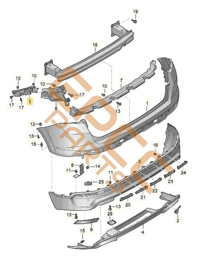 CUPRA ATECA FRONT BUMPER GUIDE PROFILE 575807393