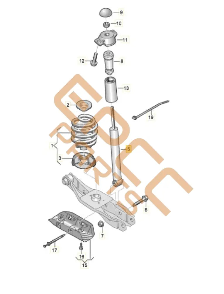 CUPRA ATECA GAS SHOCK ABSORBER 5Q0513045BN 5Q0512009CL