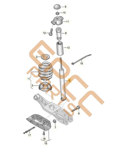CUPRA ATECA GAS SHOCK ABSORBER 5Q0513045BN 5Q0512009CL