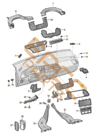 CUPRA ATECA HOUSING FOR AIR VENT 577820951A