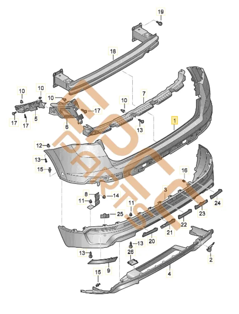 CUPRA ATECA REAR BUMPER COVER 575807421G Bumper