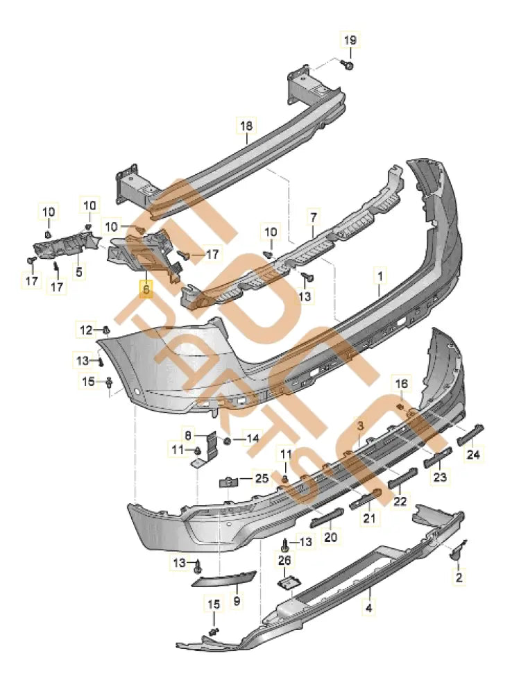 CUPRA ATECA RETAINER FOR COVER BUMPER 575807378