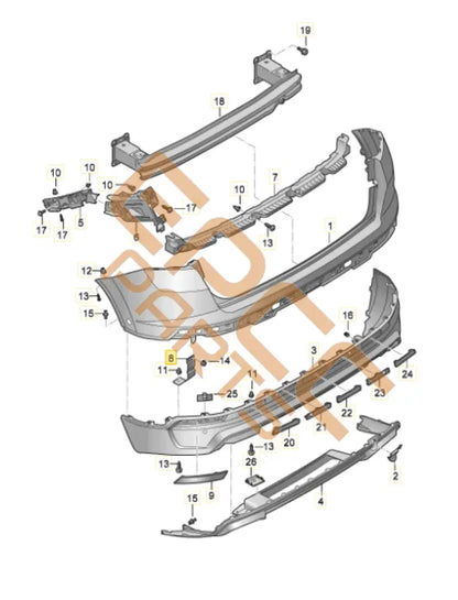 CUPRA ATECA RETAINING PLATE 575807126A