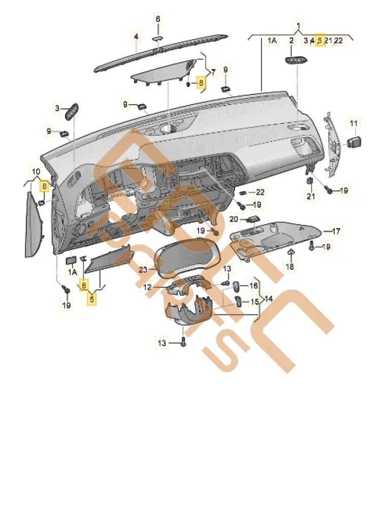 CUPRA ATECA STOWAGE COMPARTMENT 577857919A