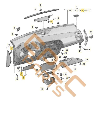 CUPRA ATECA STOWAGE COMPARTMENT 577857919A