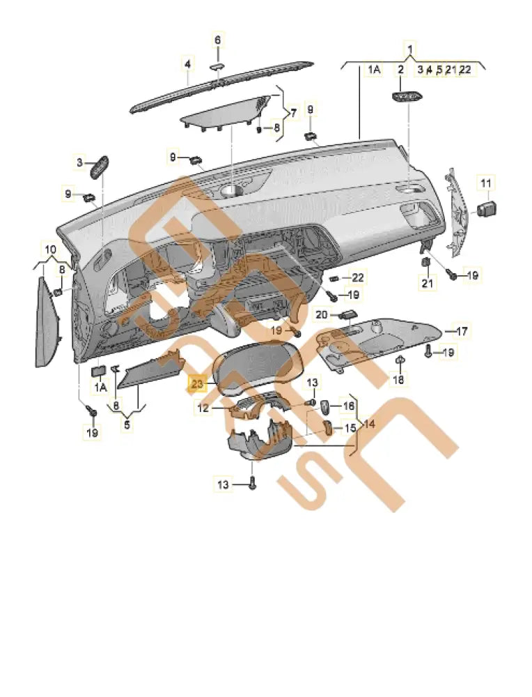 CUPRA ATECA TRIM COMBI INSTRUMENT 575857053A