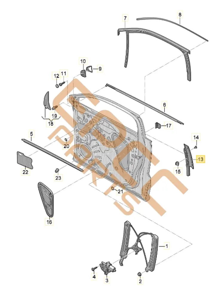 CUPRA ATECA TRIM FOR DOOR WINDOW FRAME 575837902B Door