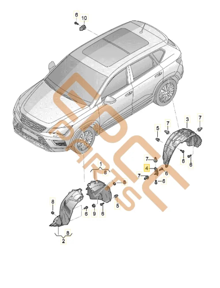 CUPRA ATECA WHEEL SPOILER 575853833A Wheels