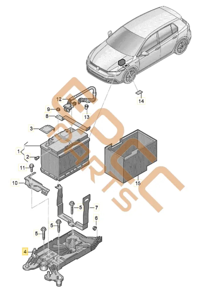 CUPRA BATTERY CONSOLE 5WA915331
