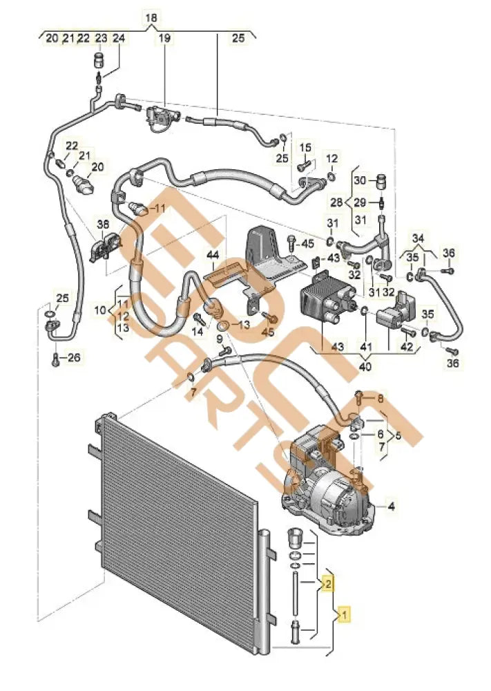 SEAT CUPRA BORN 2023 A/C CONDENSER WITH DRYER 1EA816411A