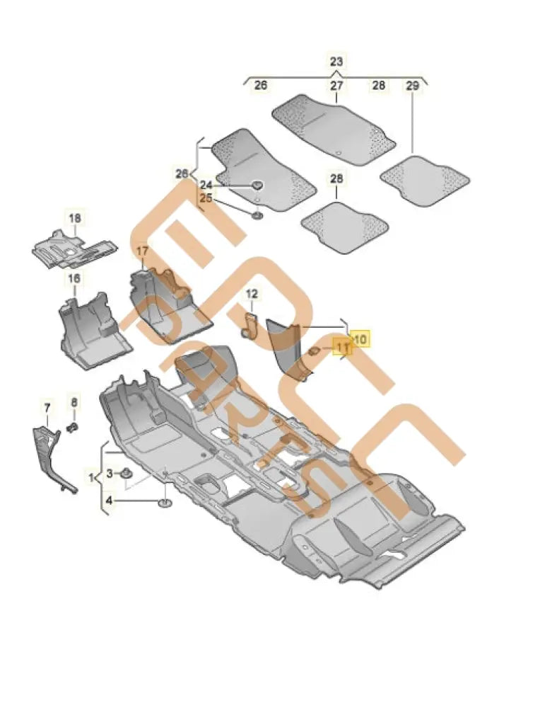 CUPRA BORN 2023 A PILLAR TRIM 10C863484B