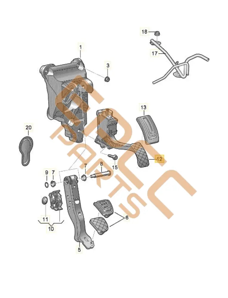 CUPRA BORN 2023 ACCELERATOR PEDAL WITH ELECTRONIC MODULE 1EC723503