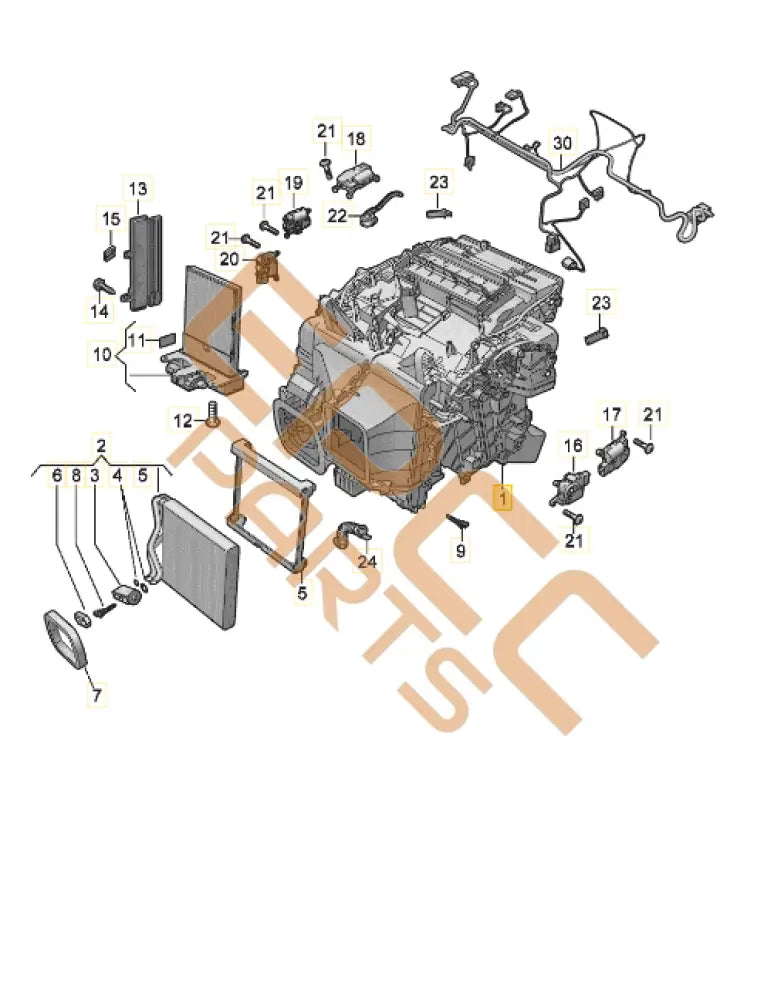 CUPRA BORN AIR DISTRIBUTION HOUSING 1EA820153L 1EA820353F