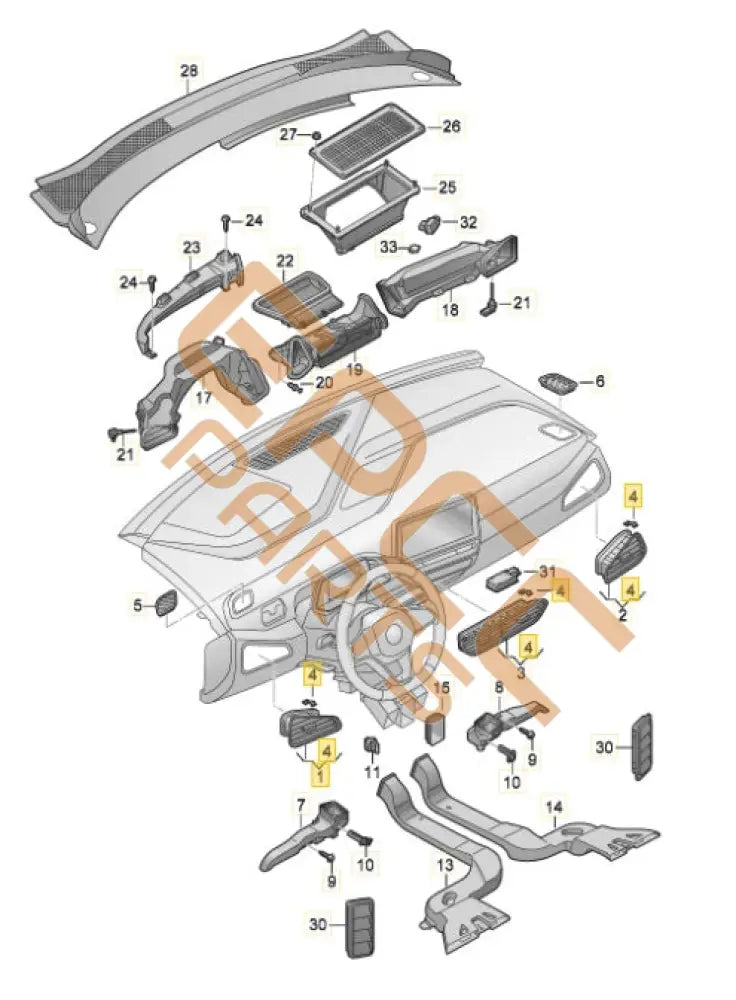 CUPRA BORN 2023 AIR VENT LEFT 10H819203A