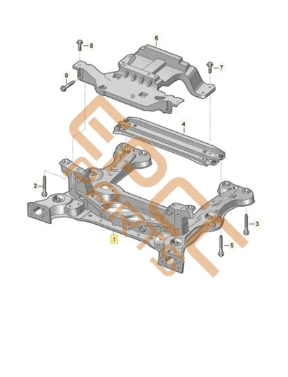 SEAT CUPRA BORN 2023 ASSEMBLY CARRIER 1EA199315J