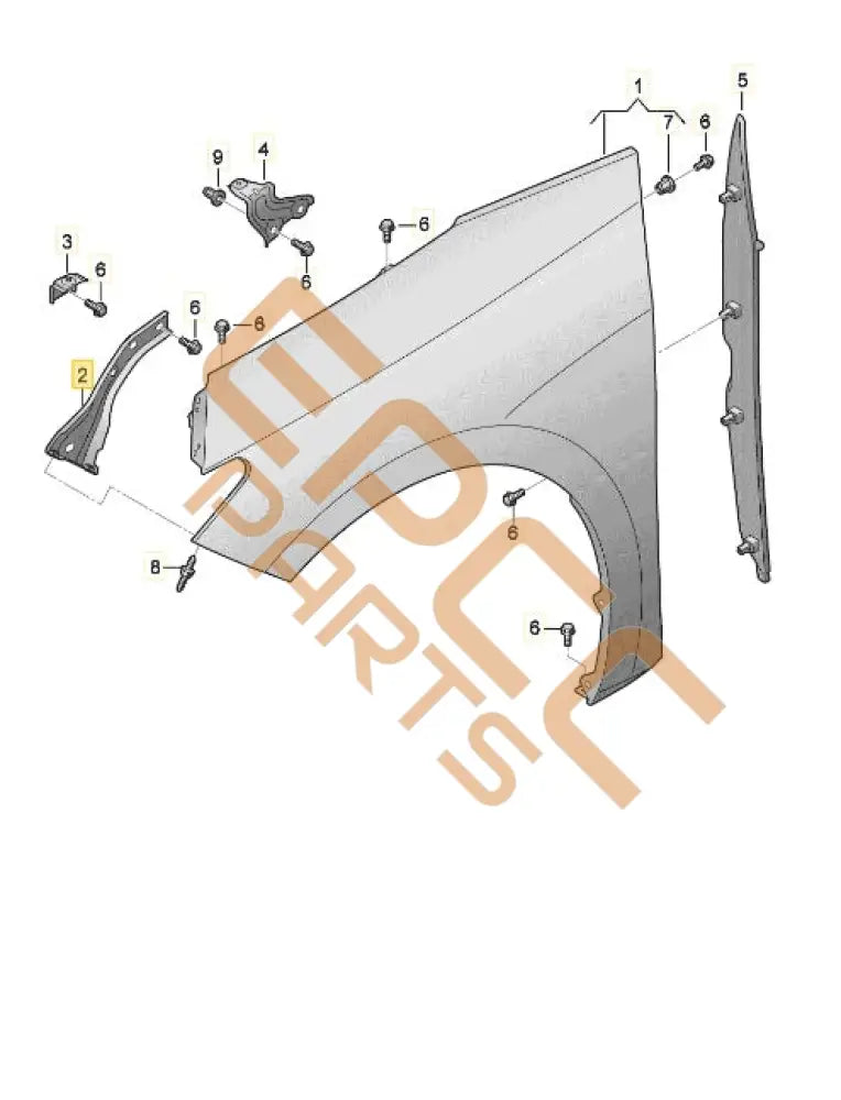 CUPRA BORN 2023 BRACE LEFT 10E821135