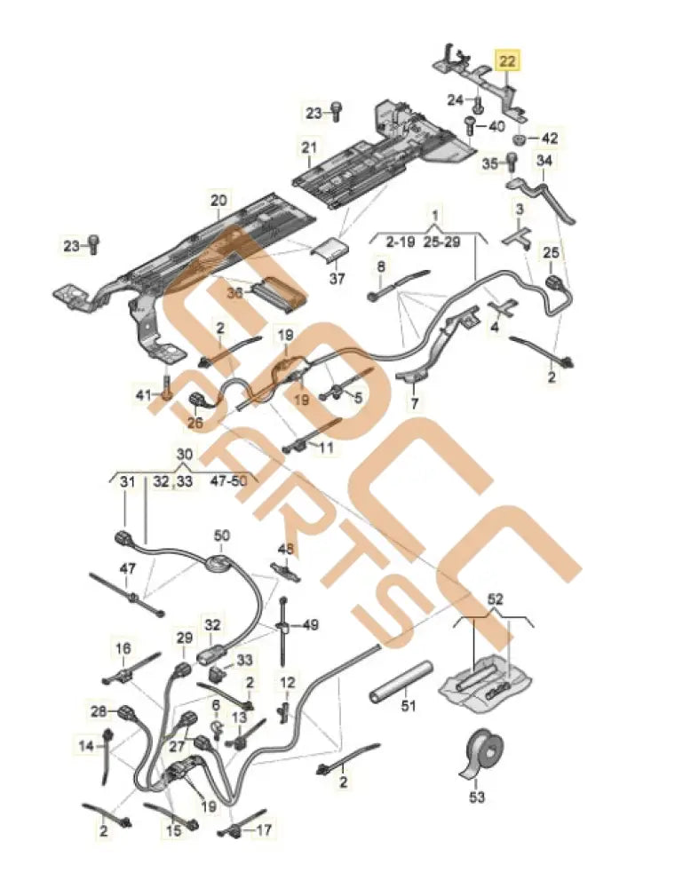 CUPRA BORN 2023 BRACKET CABLE GUIDE 1EA971844A