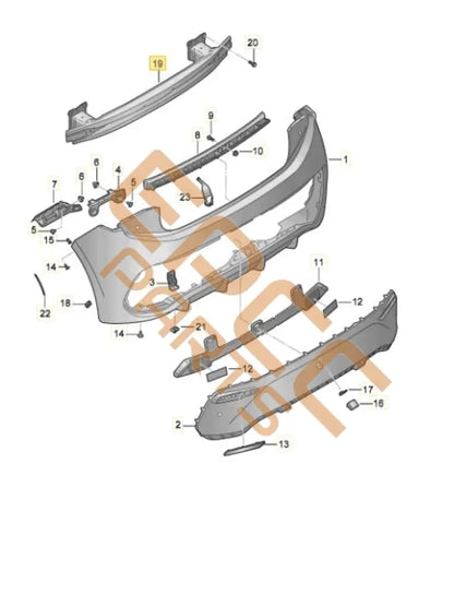 SEAT CUPRA BORN 2023 BUMPER 10A807305 Bumper