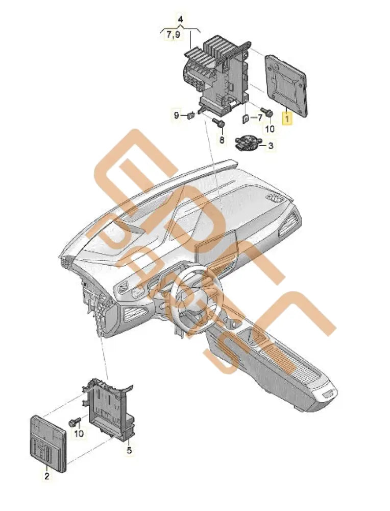 CUPRA BORN 2023 CENTRAL CONTROL UNIT FOR DATA BUS 1EA937012Q