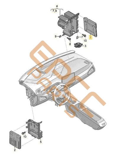 CUPRA BORN 2023 CENTRAL CONTROL UNIT FOR DATA BUS 1EA937012Q
