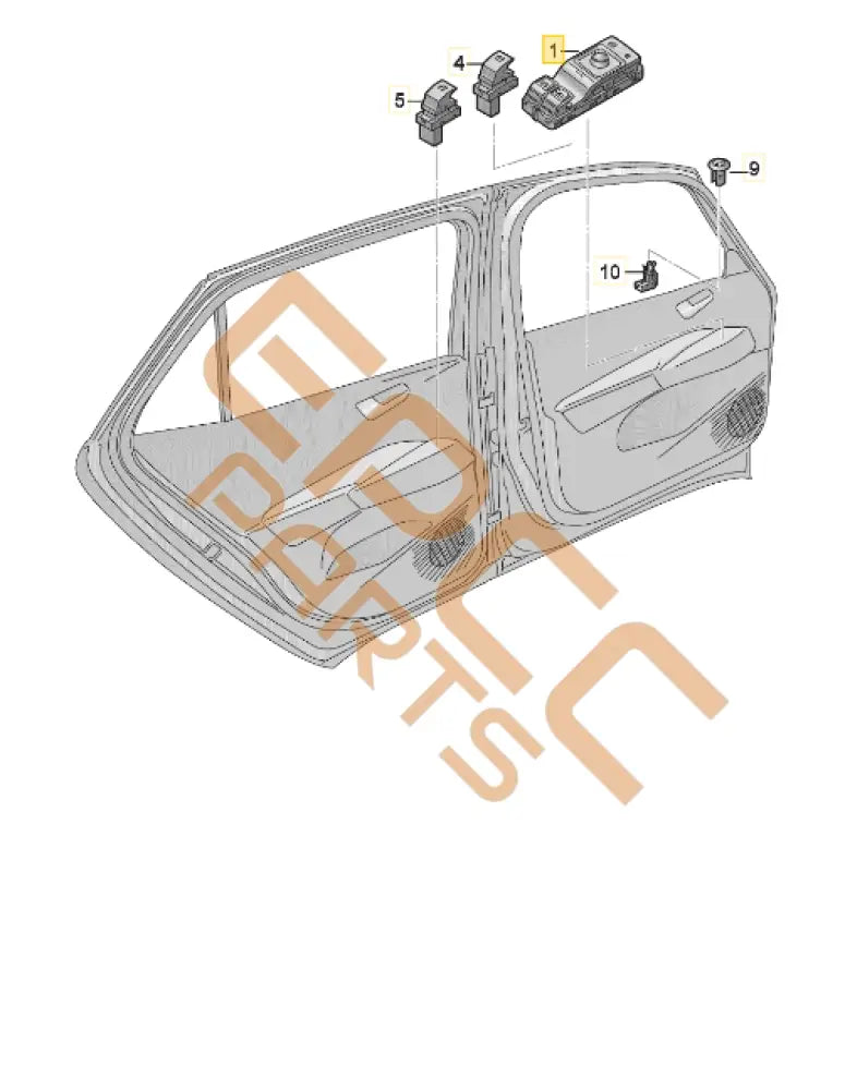 CUPRA BORN CENTRAL SWITCH PANEL 10A959862AE