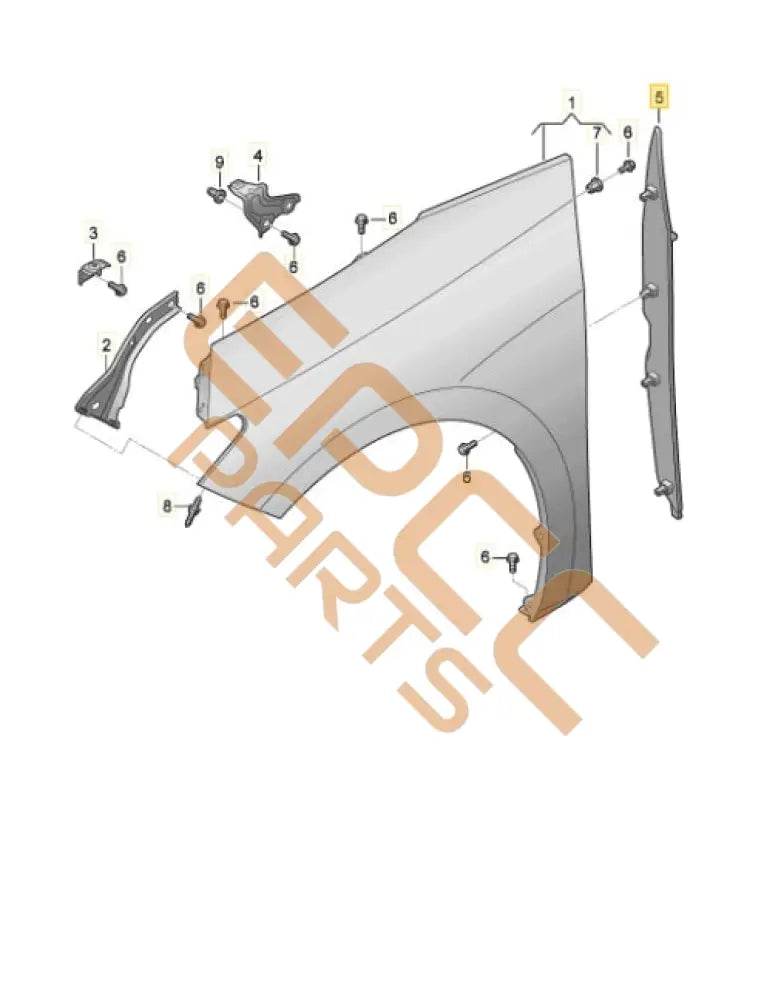 SEAT CUPRA BORN 2023 CLOSING ELEMENT 10A821111A