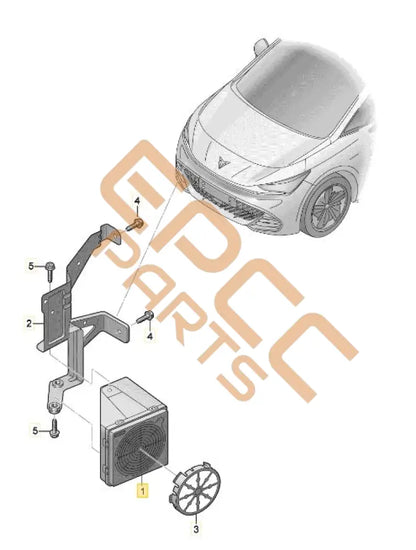 SEAT CUPRA BORN 2023 CONTROL UNIT FOR ENGINE SOUND GENERATOR 10E035335