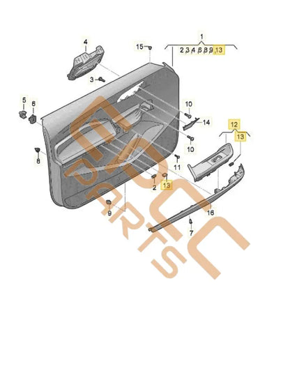 CUPRA BORN 2023 COVER DISC (PASSANGER SIDE) 10H867157