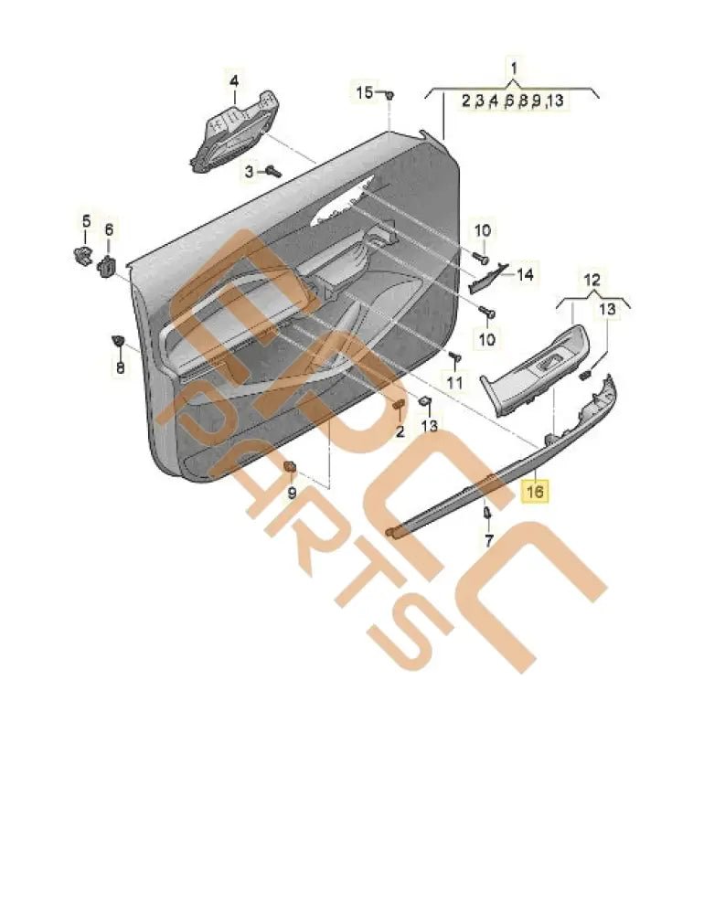 CUPRA BORN 2023 COVER FOR LEFT DOOR 10E867197F Door