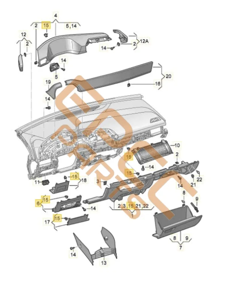 CUPRA BORN 2023 DASH COVER 10H858416A Dash