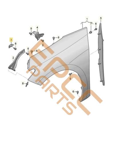 CUPRA BORN 2023 DEFORMATION BRACKET 10A821429A