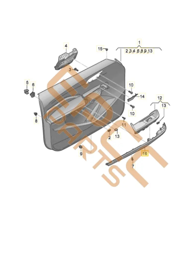 CUPRA BORN DOOR TRIM 10E867198E
