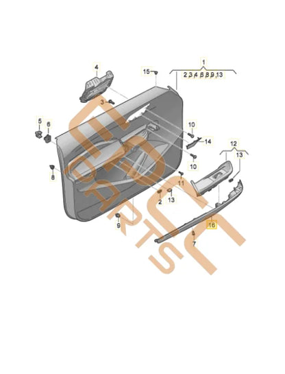 CUPRA BORN DOOR TRIM 10E867198E