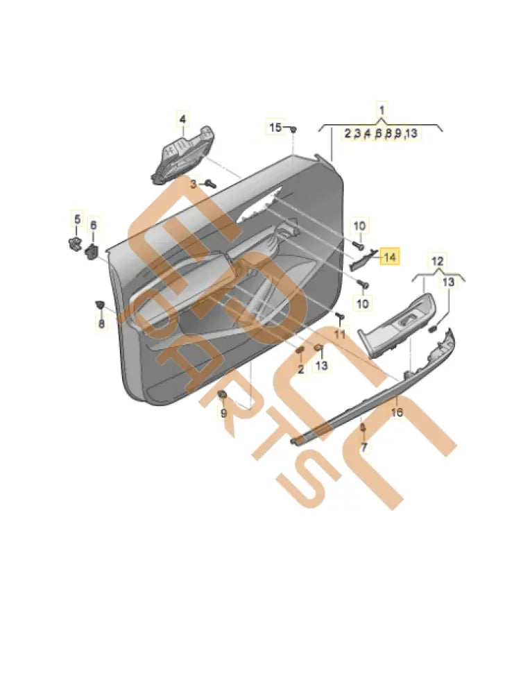 CUPRA BORN DOOR TRIM 10E868443